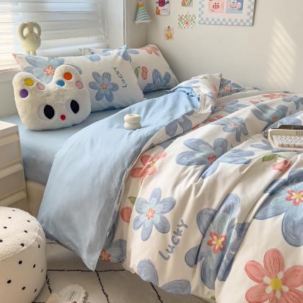 91家纺网 家纺一手货源 找家纺 灿哈2025款磨毛植物羊绒四件套更多花型群下载（新）