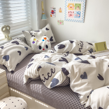 91家纺网 家纺一手货源 找家纺 灿哈2025款磨毛植物羊绒四件套更多花型群下载（新）