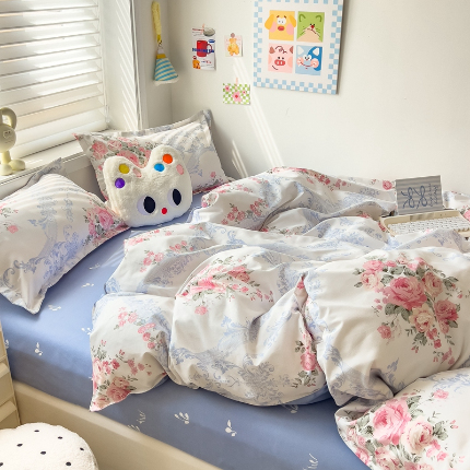 91家纺网 家纺一手货源 找家纺 灿哈2025款磨毛植物羊绒四件套更多花型群下载（新）