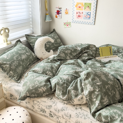 91家纺网 家纺一手货源 找家纺 灿哈2025款磨毛植物羊绒四件套更多花型群下载（新）