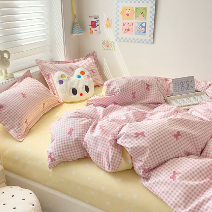 91家纺网 家纺一手货源 找家纺 灿哈2025款磨毛植物羊绒四件套更多花型群下载（新）