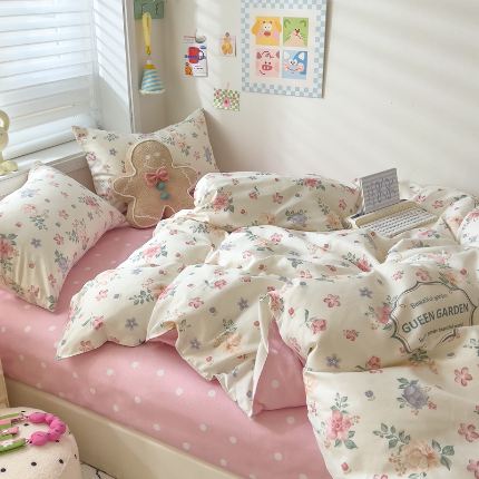 91家纺网 家纺一手货源 找家纺 灿哈2025款磨毛植物羊绒四件套更多花型群下载（新）