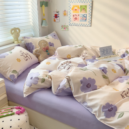 91家纺网 家纺一手货源 找家纺 灿哈2025款磨毛植物羊绒四件套更多花型群下载（新）