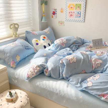 91家纺网 家纺一手货源 找家纺 灿哈2025款磨毛植物羊绒四件套更多花型群下载（新）