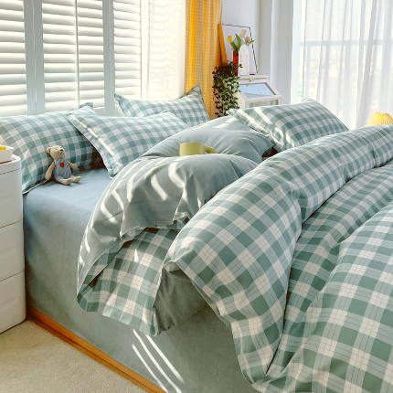 91家纺网 家纺一手货源 找家纺 灿哈2025款磨毛植物羊绒四件套更多花型群下载（新）