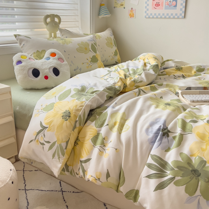 91家纺网 家纺一手货源 找家纺 灿哈2025款磨毛植物羊绒四件套更多花型群下载（新）