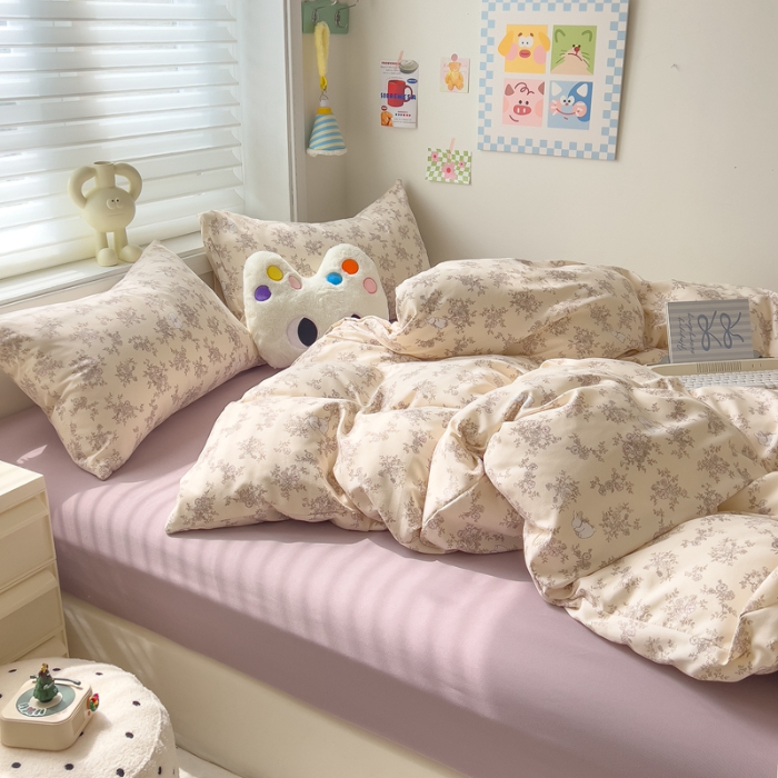 91家纺网 家纺一手货源 找家纺 灿哈2025款磨毛植物羊绒四件套更多花型群下载（新）