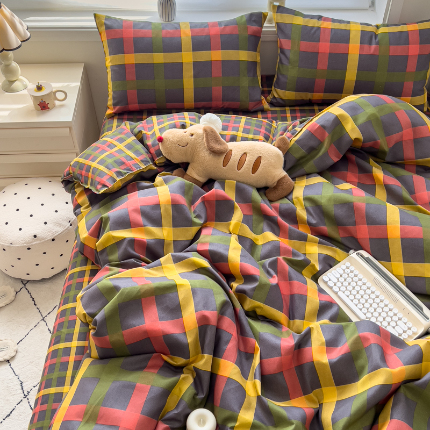 91家纺网 家纺一手货源 找家纺 灿哈 下单植物羊绒加厚磨毛四件套