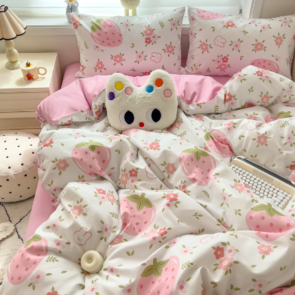 91家纺网 家纺一手货源 找家纺 灿哈 下单植物羊绒加厚磨毛四件套