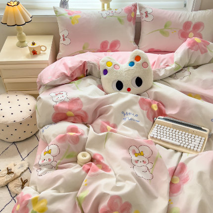 91家纺网 家纺一手货源 找家纺 灿哈 下单植物羊绒加厚磨毛四件套