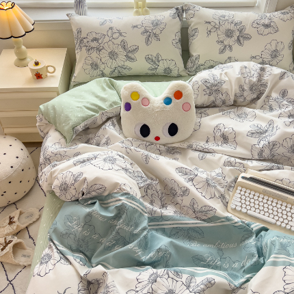 91家纺网 家纺一手货源 找家纺 灿哈 下单植物羊绒加厚磨毛四件套