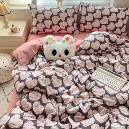 91家纺网 家纺一手货源 找家纺 灿哈 下单植物羊绒加厚磨毛四件套