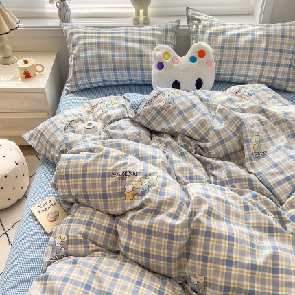 91家纺网 家纺一手货源 找家纺 灿哈 下单植物羊绒加厚磨毛四件套