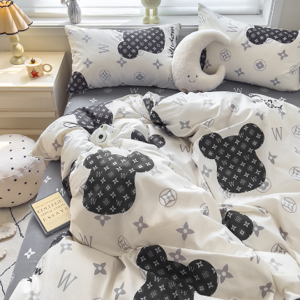 91家纺网 家纺一手货源 找家纺 灿哈 下单植物羊绒加厚磨毛四件套