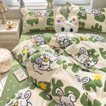 91家纺网 家纺一手货源 找家纺 灿哈 下单植物羊绒加厚磨毛四件套