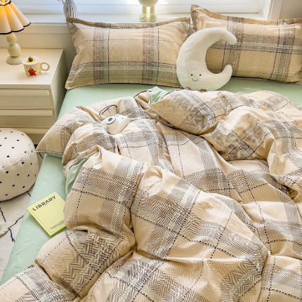 91家纺网 家纺一手货源 找家纺 灿哈 下单植物羊绒加厚磨毛四件套