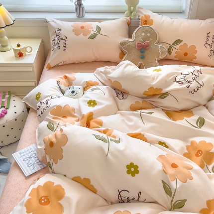 91家纺网 家纺一手货源 找家纺 灿哈 下单植物羊绒加厚磨毛四件套