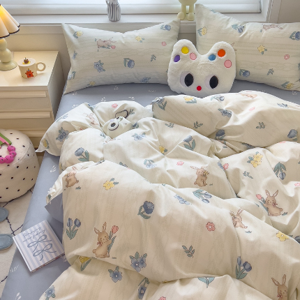 91家纺网 家纺一手货源 找家纺 灿哈 下单植物羊绒加厚磨毛四件套