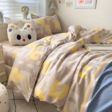 91家纺网 家纺一手货源 找家纺 灿哈2025款磨毛植物羊绒四件套更多花型群下载（新）