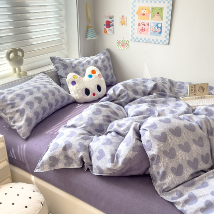 91家纺网 家纺一手货源 找家纺 灿哈2025款磨毛植物羊绒四件套更多花型群下载（新）