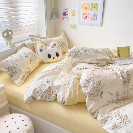 91家纺网 家纺一手货源 找家纺 灿哈2025款磨毛植物羊绒四件套更多花型群下载（新）