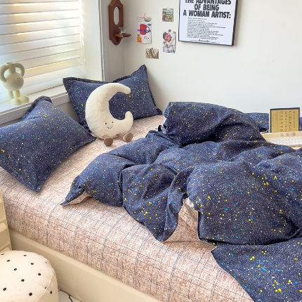 91家纺网 家纺一手货源 找家纺 灿哈2025款磨毛植物羊绒四件套更多花型群下载（新）