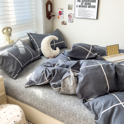 91家纺网 家纺一手货源 找家纺 灿哈2025款磨毛植物羊绒四件套更多花型群下载（新）