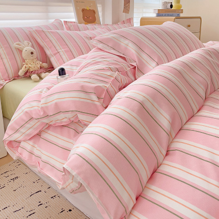 91家纺网 家纺一手货源 找家纺 灿哈2025款磨毛植物羊绒四件套更多花型群下载（新）