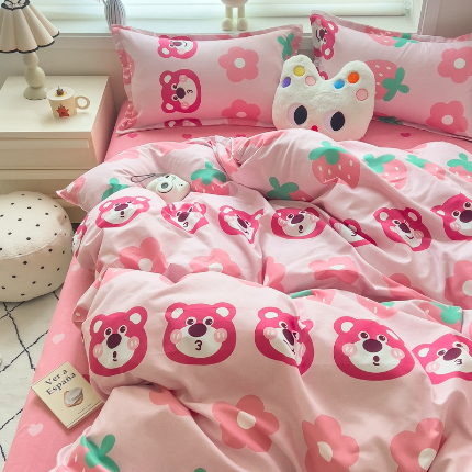 91家纺网 家纺一手货源 找家纺 灿哈2025款磨毛植物羊绒四件套更多花型群下载（新）