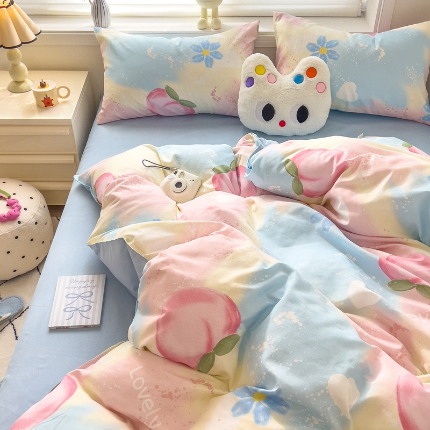 91家纺网 家纺一手货源 找家纺 灿哈2025款磨毛植物羊绒四件套更多花型群下载（新）