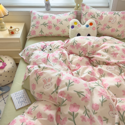 91家纺网 家纺一手货源 找家纺 灿哈2025款磨毛植物羊绒四件套更多花型群下载（新）