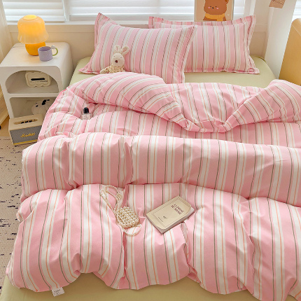 91家纺网 家纺一手货源 找家纺 灿哈2025款磨毛植物羊绒四件套更多花型群下载（新）