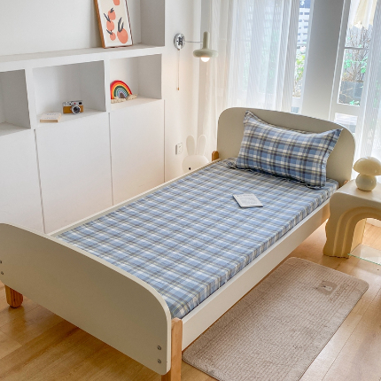 91家纺网 家纺一手货源 找家纺 （总）凌云家纺 2025新款A类全棉水洗棉床垫套三件套四件套学生宿舍