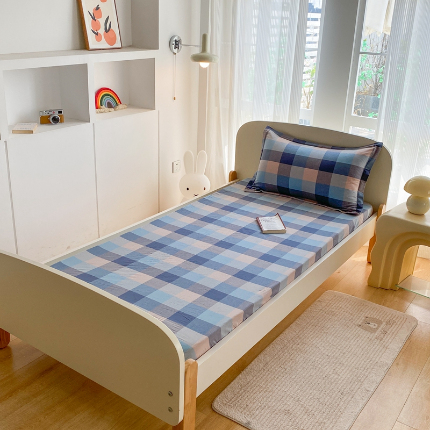 91家纺网 家纺一手货源 找家纺 （总）凌云家纺 2025新款A类全棉水洗棉床垫套三件套四件套学生宿舍