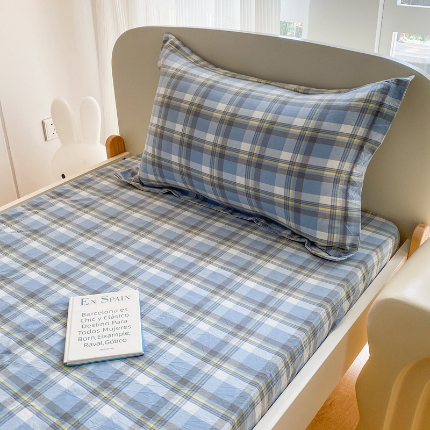 91家纺网 家纺一手货源 找家纺 （总）凌云家纺 2025新款A类全棉水洗棉单枕套反面开口信封式枕套