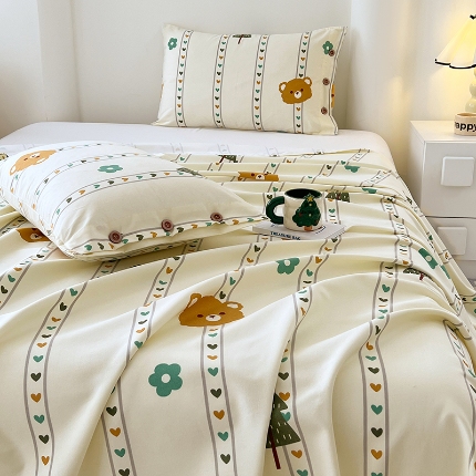 91家纺网 家纺一手货源 找家纺 （总）2025款【有买家秀】纽扣款原棉老粗布夏季凉款空调凉被单