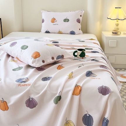 91家纺网 家纺一手货源 找家纺 （总）2025款【有买家秀】纽扣款原棉老粗布夏季凉款空调凉被单