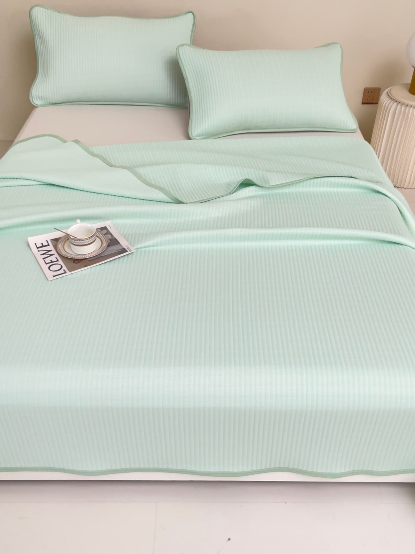 91家纺网 家纺一手货源 找家纺 2025新款PE凉感夏被A类针织凉感丝夏凉被轻奢夏季空调被子