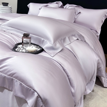 91家纺网 家纺一手货源 找家纺 （总）【兰精公司授权】星蕴家纺 2025新款奥地利兰精天丝莱赛尔纯色埋绳款四件套-莱恩