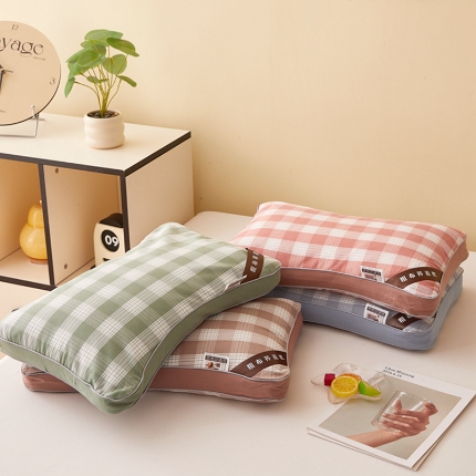 （总）幸运草2025新款纯棉老粗布荞麦枕