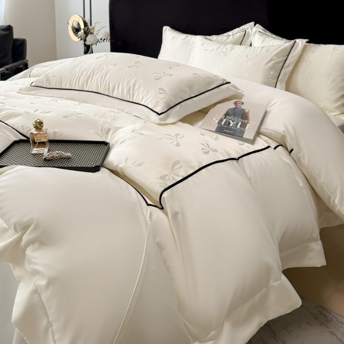 91家纺网 家纺一手货源 找家纺 （总）狂想家 2025春夏新款亮丝提花系列四件套