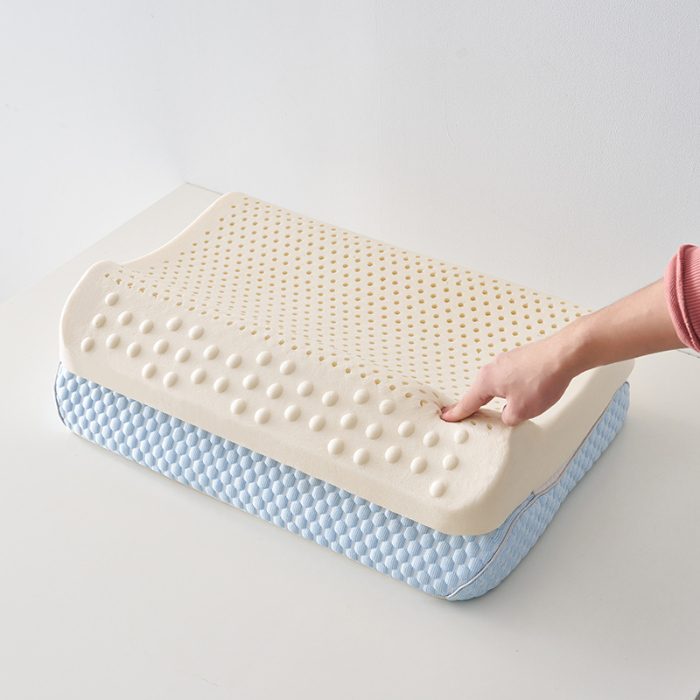 91家纺网 家纺一手货源 找家纺 （总）鼎盛乳胶 2025新款豆豆牵引乳胶枕