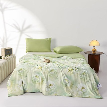 91家纺网 家纺一手货源 找家纺 （总）缔锦家纺 2025新款凉感丝印花夏被