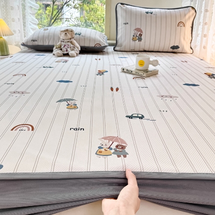 91家纺网 家纺一手货源 找家纺 （总）源舍家纺 2025新款冰豆豆斜纹数码印花席