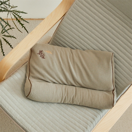 91家纺网 家纺一手货源 找家纺 （总）2025新款针织荞麦牵引枕 圆柱牵引组合枕荞麦枕 护颈枕头枕芯