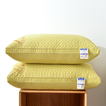 兴丝露枕芯 绣花艾草枕 双边立体枕头 羽丝枕