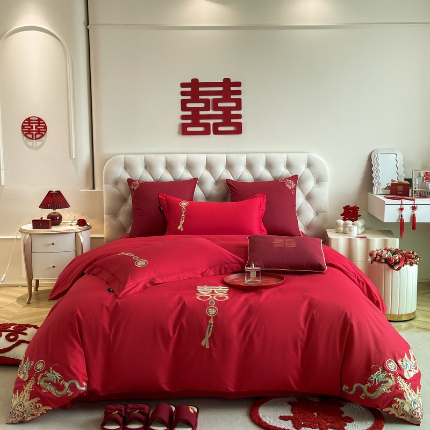 91家纺网 家纺一手货源 找家纺 （总）佳汐蓝 2024新款春夏国风中式婚庆系列