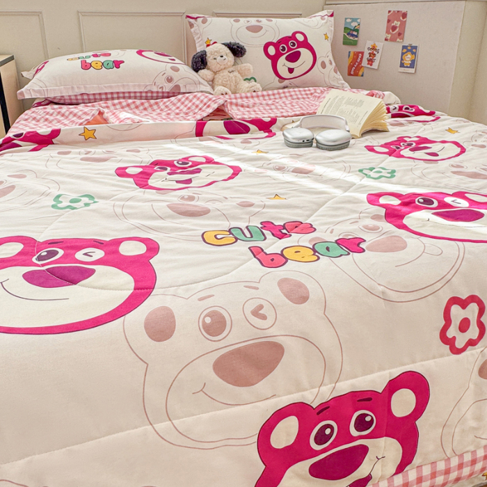 91家纺网 家纺一手货源 找家纺 （总）棉造家居 2025新款春夏全棉纯棉印花夏凉被空调被夏被四件套