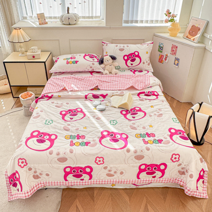 91家纺网 家纺一手货源 找家纺 （总）棉造家居 2025新款春夏全棉纯棉印花夏凉被空调被夏被四件套