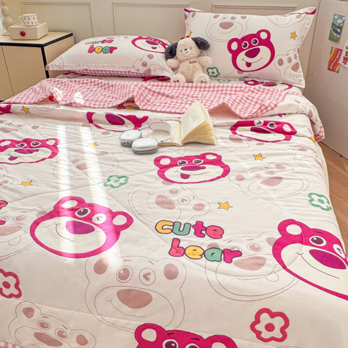 91家纺网 家纺一手货源 找家纺 （总）棉造家居 2025新款春夏全棉纯棉印花夏凉被空调被夏被四件套